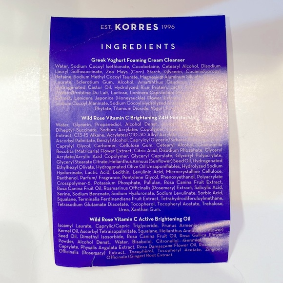 KORRES Limited Edition Wild Rose and Greek Yoghurt Trial Size Sample Set (NWT) - Picture 14 of 16